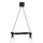 ACKJA / MOLNART pendant lamp with light bulb, wave shaped black/tube-shaped patterned