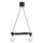 ACKJA / TRÅDFRI - Pendant lamp with light bulb, wave shaped black/smart wireless dimmable