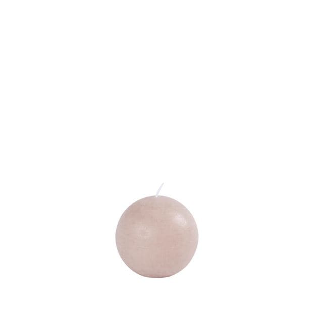 PURE RUSTIC Gray spherical candleØ 8 cm - best price from Maltashopper.com CS659155