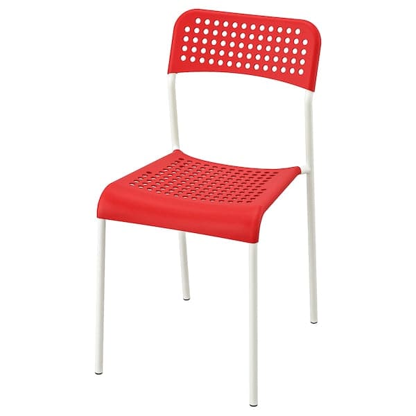 ADDE Chair - red/white , - best price from Maltashopper.com 90219184