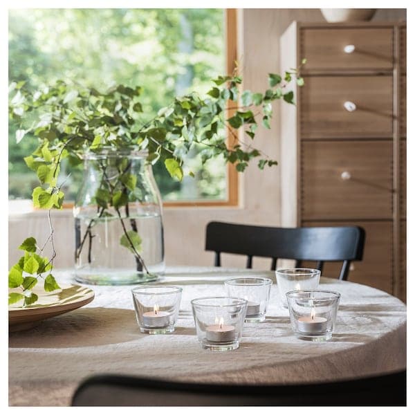 Ikea ADLAD - Scented tealight, Scandinavian Woods/white, 3.5 hr