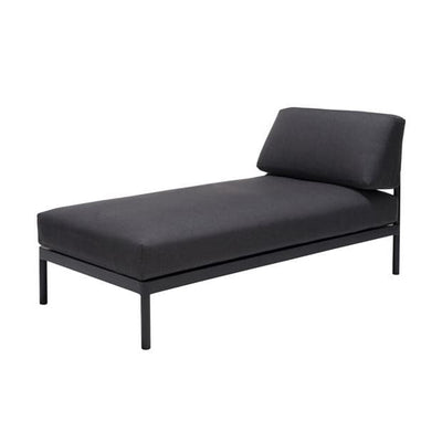 HANNA Lounge chair black H 59 x W 73.8 x L 150.9 cm - best price from Maltashopper.com CS668304