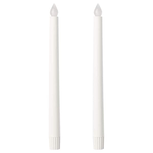 ÄDELLÖVTRÄD - LED candle, white/indoor, 28 cm