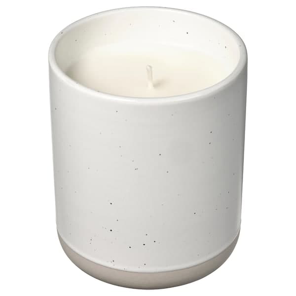 ÄDELTUJA - Scented candle in ceramic jar, cucumber & lime/white, 45 hr - best price from Maltashopper.com 10548023