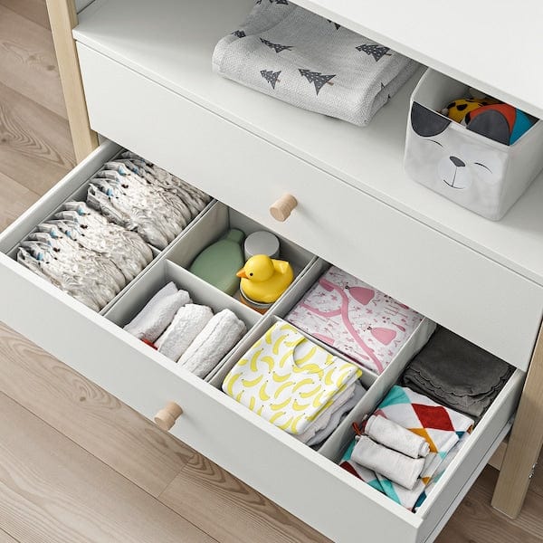 Ikea ÄLSKVÄRD - Changing table/chest of drawers, birch/white