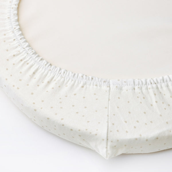ÄLSKVÄRD - Fitted sheet for bassinet, clouds/dots/off-white, 41x75 cm - best price from Maltashopper.com 30526402