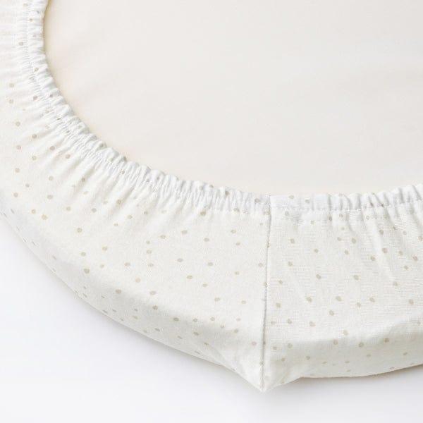 Ikea ÄLSKVÄRD - Fitted sheet for bassinet, clouds/dots/off-white, 41x75 cm