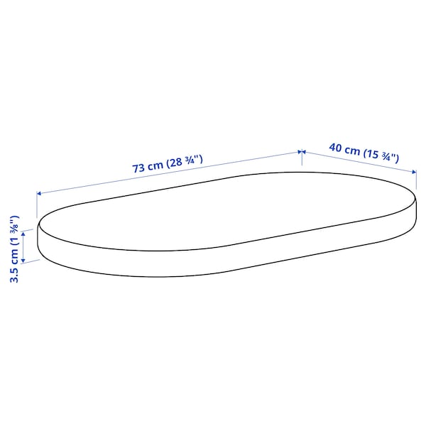 Ikea ÄLSKVÄRD - Cradle mattress,40x73x3.5 cm
