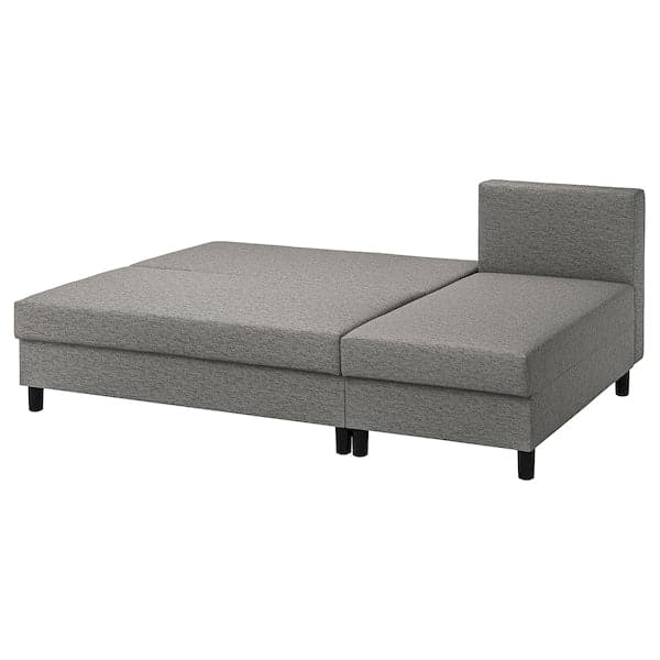 ÄLVDALEN - 3-seater sofa bed/chaise-longue, Knisa grey-beige , - best price from Maltashopper.com 10530669