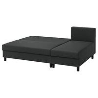 ÄLVDALEN - 3-seater sofa bed/chaise-longue, Knisa dark grey , - best price from Maltashopper.com 20530664