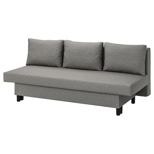 ÄLVDALEN - 3-seater sofa bed, Knisa grey-beige ,