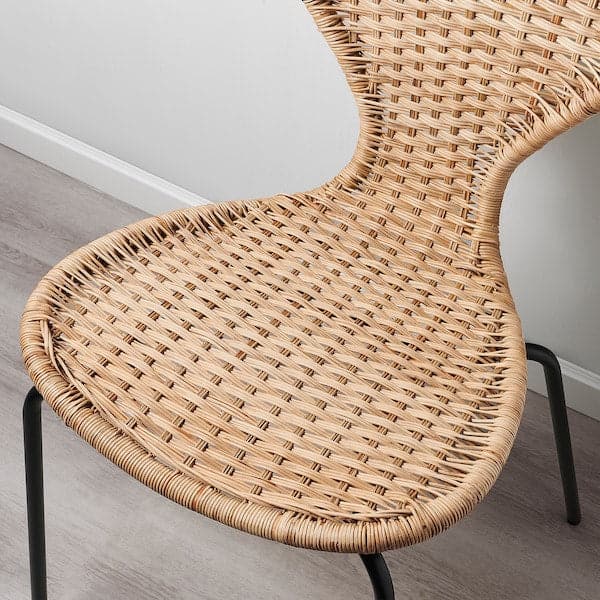 Ikea ÄLVSTA - Chair, handmade rattan/Sefast black