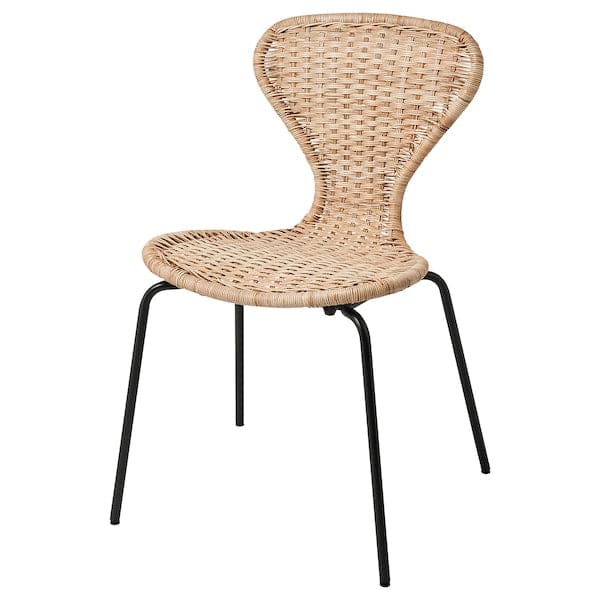ÄLVSTA - Chair, handmade rattan/Sefast black - best price from Maltashopper.com 89481562