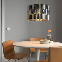 ÄLVSTARR / HEMMA - Pendant lamp, chrome effect, 51 cm - best price from Maltashopper.com 69416025