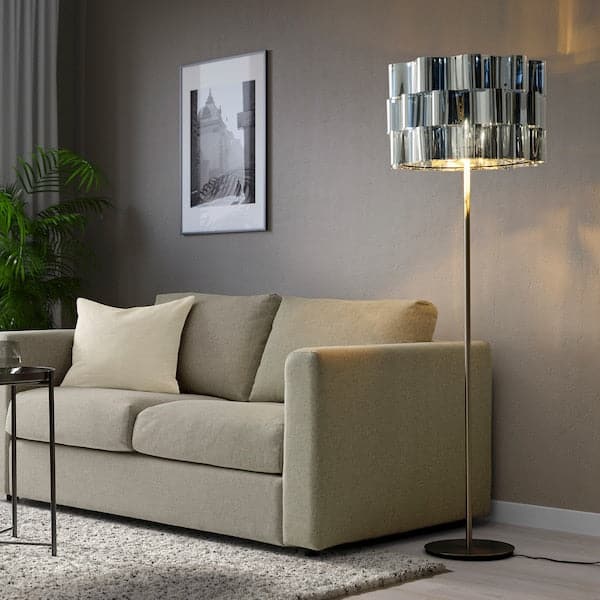 ÄLVSTARR - Lamp shade, chrome effect, 51 cm - best price from Maltashopper.com 60404098