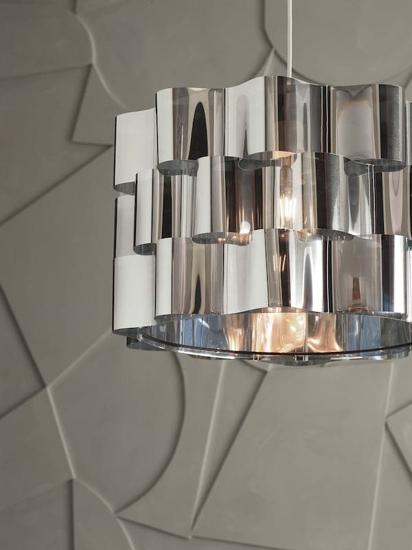 Ikea ÄLVSTARR - Lamp shade, chrome effect, 51 cm