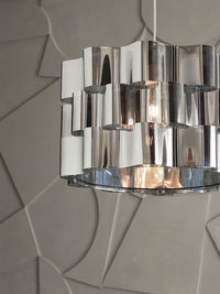 ÄLVSTARR - Lamp shade, chrome effect, 51 cm - best price from Maltashopper.com 60404098