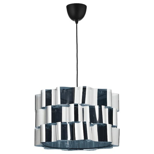 ÄLVSTARR / SUNNEBY - Pendant lamp, chrome effect, 51 cm