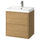 ÄNGSJÖN / BACKSJÖN - Washbasin/drawer/misc cabinet, oak effect,60x48x69 cm