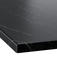 ÄNGSJÖN / BACKSJÖN - Washbasin/drawer unit/misc, glossy white/black marble effect,82x49x71 cm - best price from Maltashopper.com 89521394