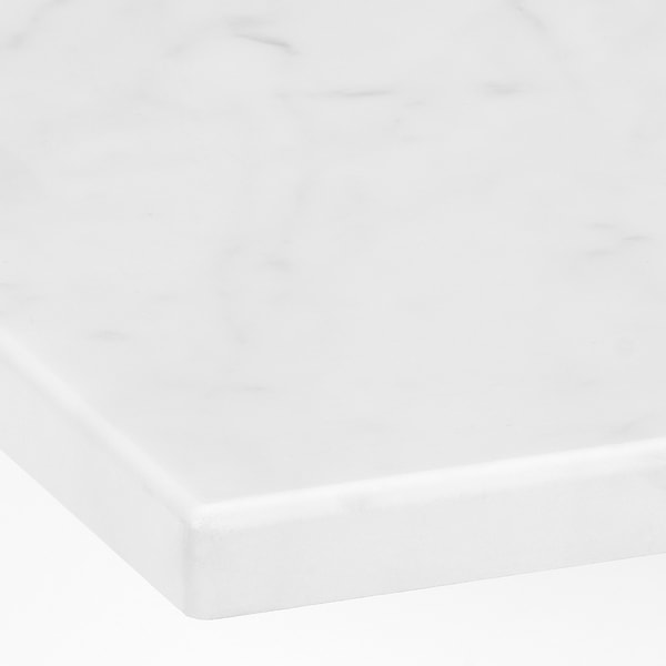 ÄNGSJÖN / BACKSJÖN - Washbasin/Washbasin/Mixer unit, glossy white/marble white effect,102x49x71 cm - best price from Maltashopper.com 89528423