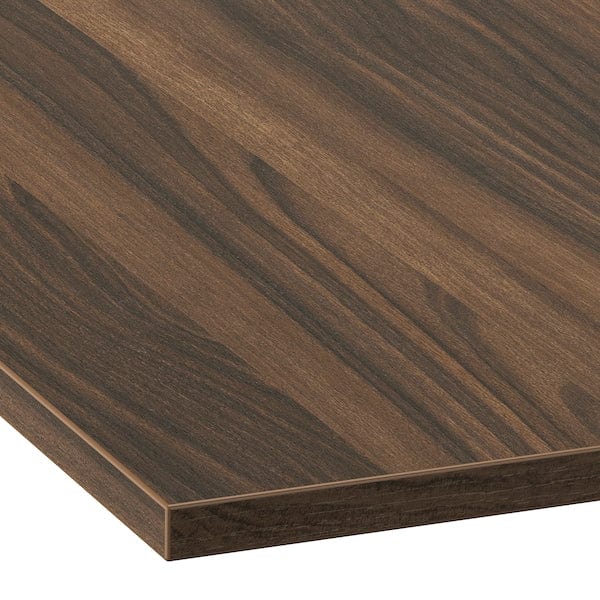 Ikea ÄNGSJÖN / BACKSJÖN - Washbasin/washbasin unit/mixer, gloss white/brown walnut effect,142x49x71 cm