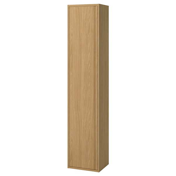 ÄNGSJÖN - High cabinet with door, oak effect, 40x35x195 cm - best price from Maltashopper.com 80535079