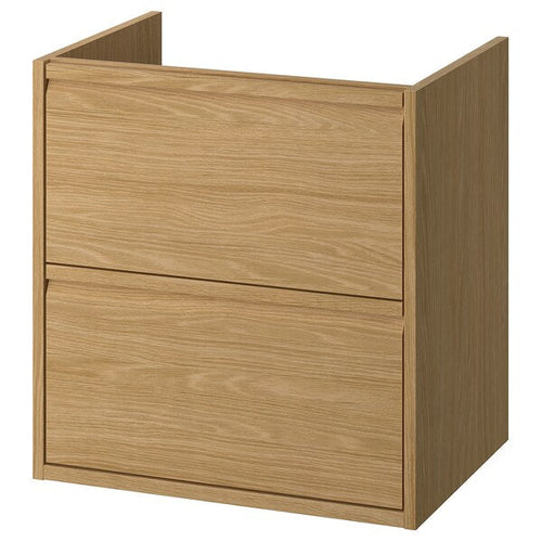 ÄNGSJÖN - Wash-stand with drawers, oak effect, 60x48x63 cm