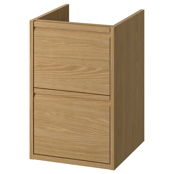 ÄNGSJÖN - Wash-stand with drawers, oak effect, 40x48x63 cm - best price from Maltashopper.com 00535083