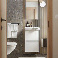ÄNGSJÖN / ORRSJÖN - Washbasin/drawer/misc cabinet, glossy white,42x49x69 cm - best price from Maltashopper.com 59509671