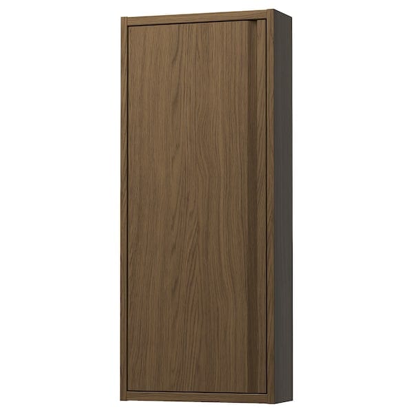 Ikea ÄNGSJÖN - Wall cabinet with door, brown oak effect, 40x15x95 cm