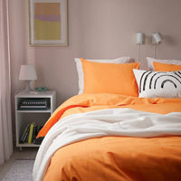 ÄNGSLILJA - Duvet cover and pillowcase, orange, 150x200/50x80 cm - best price from Maltashopper.com 50565058