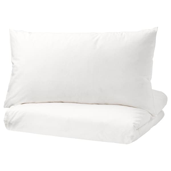ÄNGSLILJA - Duvet cover and pillowcase, white, 150x200/50x80 cm - best price from Maltashopper.com 70318566