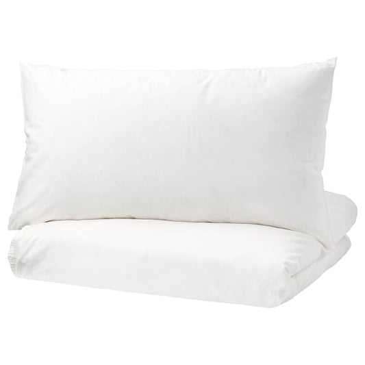 Ikea ÄNGSLILJA - Duvet cover and pillowcase, white, 150x200/50x80 cm