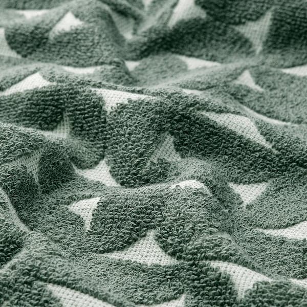 Ikea ÄNGSNEJLIKA - Hand towel, grey/green, 50x100 cm