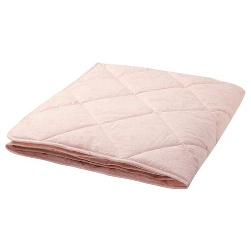 ÄNGSSTAMFLY - Warm quilt, pale pink/white, , 150x200 cm