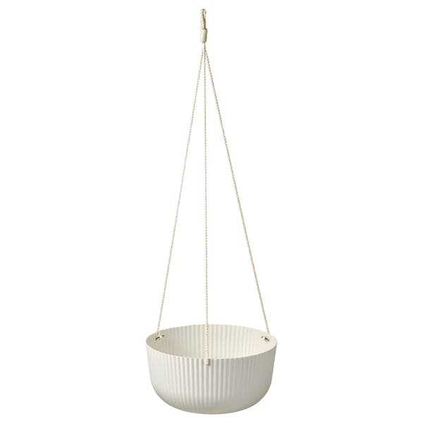 ÄPPELROS - Hanging pot holder, indoor/outdoor off-white, 27 cm - best price from Maltashopper.com 90487799