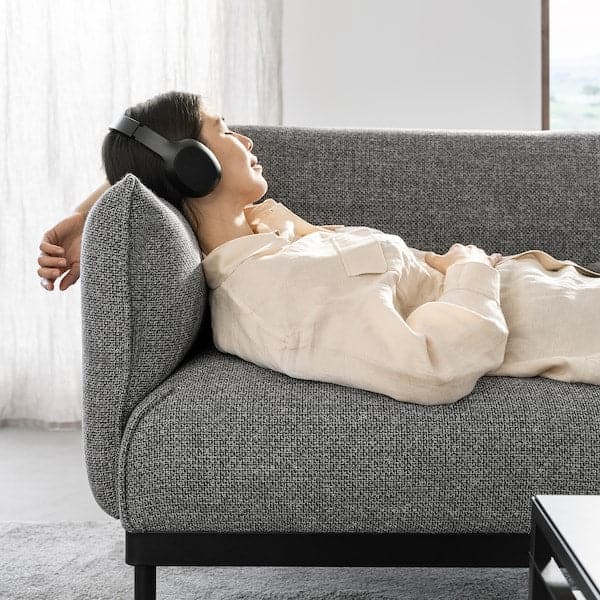 ÄPPLARYD 2 seater sofa - Lejde grey/black , - best price from Maltashopper.com 20506225