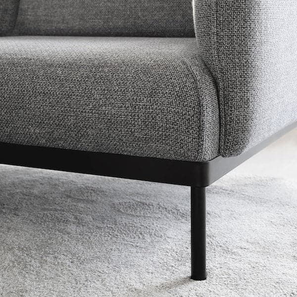 ÄPPLARYD 2 seater sofa - Lejde grey/black , - best price from Maltashopper.com 20506225
