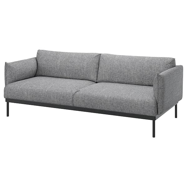 ÄPPLARYD 3 seater sofa - Lejde grey/black , - best price from Maltashopper.com 70506237