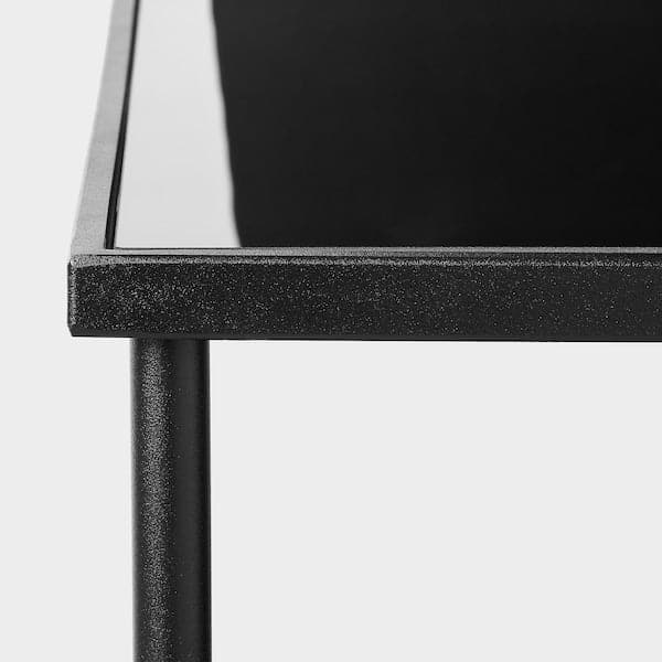 ÄSPERÖD - Coffee table, black/glass black, 115x58 cm - best price from Maltashopper.com 00461888