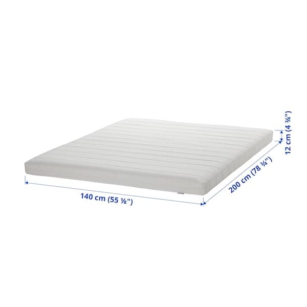 ÅFJÄLL - Foam mattress, rigid/white, , 140x200 cm - best price from Maltashopper.com 10568638