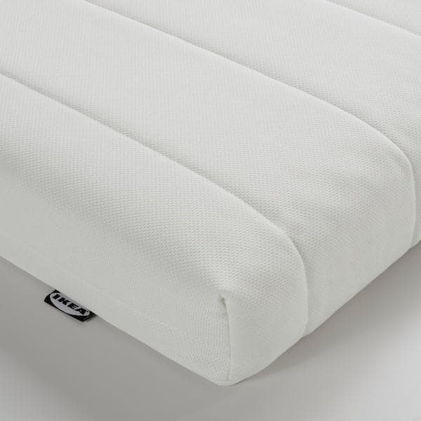 ÅFJÄLL - Foam mattress, semi-rigid/white, , 90x200 cm - best price from Maltashopper.com 40568646