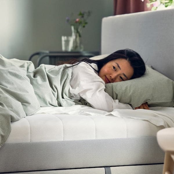 ÅFJÄLL - Foam mattress, semi-rigid/white, , 140x200 cm - best price from Maltashopper.com 60568650
