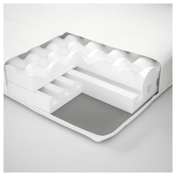 ÅFJÄLL - Foam mattress, semi-rigid/white, , 120x200 cm - best price from Maltashopper.com 30569948
