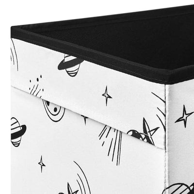 AFTONSPARV - Box, space black/white, 33x38x33 cm - best price from Maltashopper.com 60570460