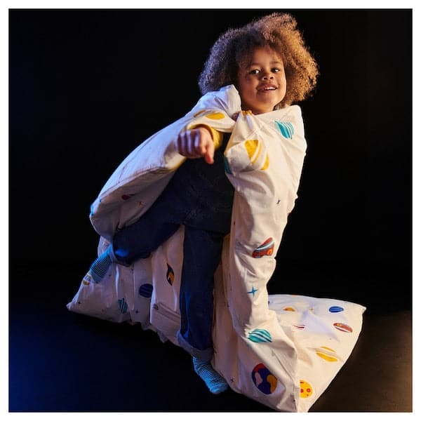 AFTONSPARV - Duvet cover and pillowcase, space/multicolour, 150x200/50x80 cm - Premium  from Ikea - Just €25.99! Shop now at Maltashopper.com