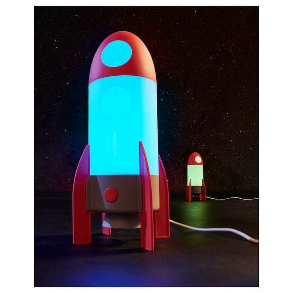 AFTONSPARV - LED table lamp, rocket-shaped/multicolour , - best price from Maltashopper.com 00555226