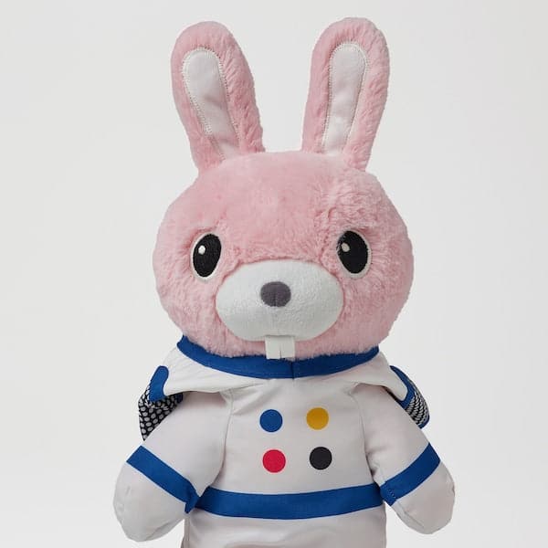 Ikea AFTONSPARV - Soft toy with astronaut suit, rabbit, 28 cm