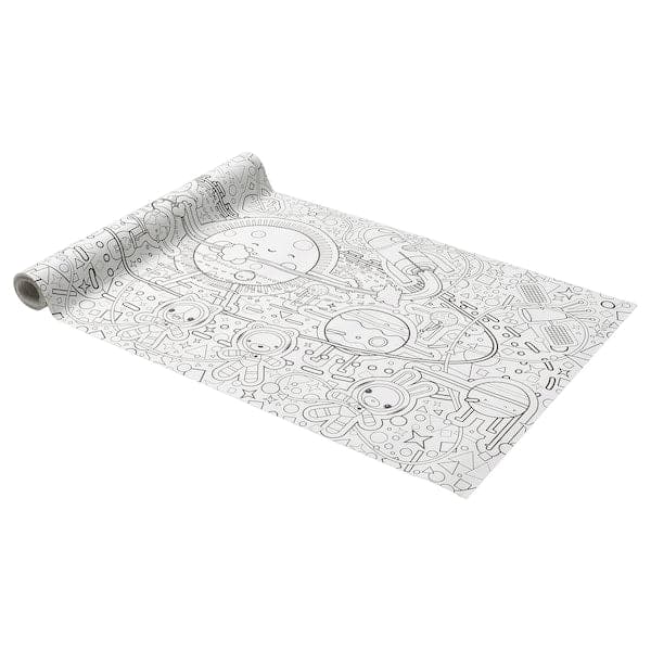 AFTONSPARV - Colouring paper roll, space, 10 m - best price from Maltashopper.com 10556466